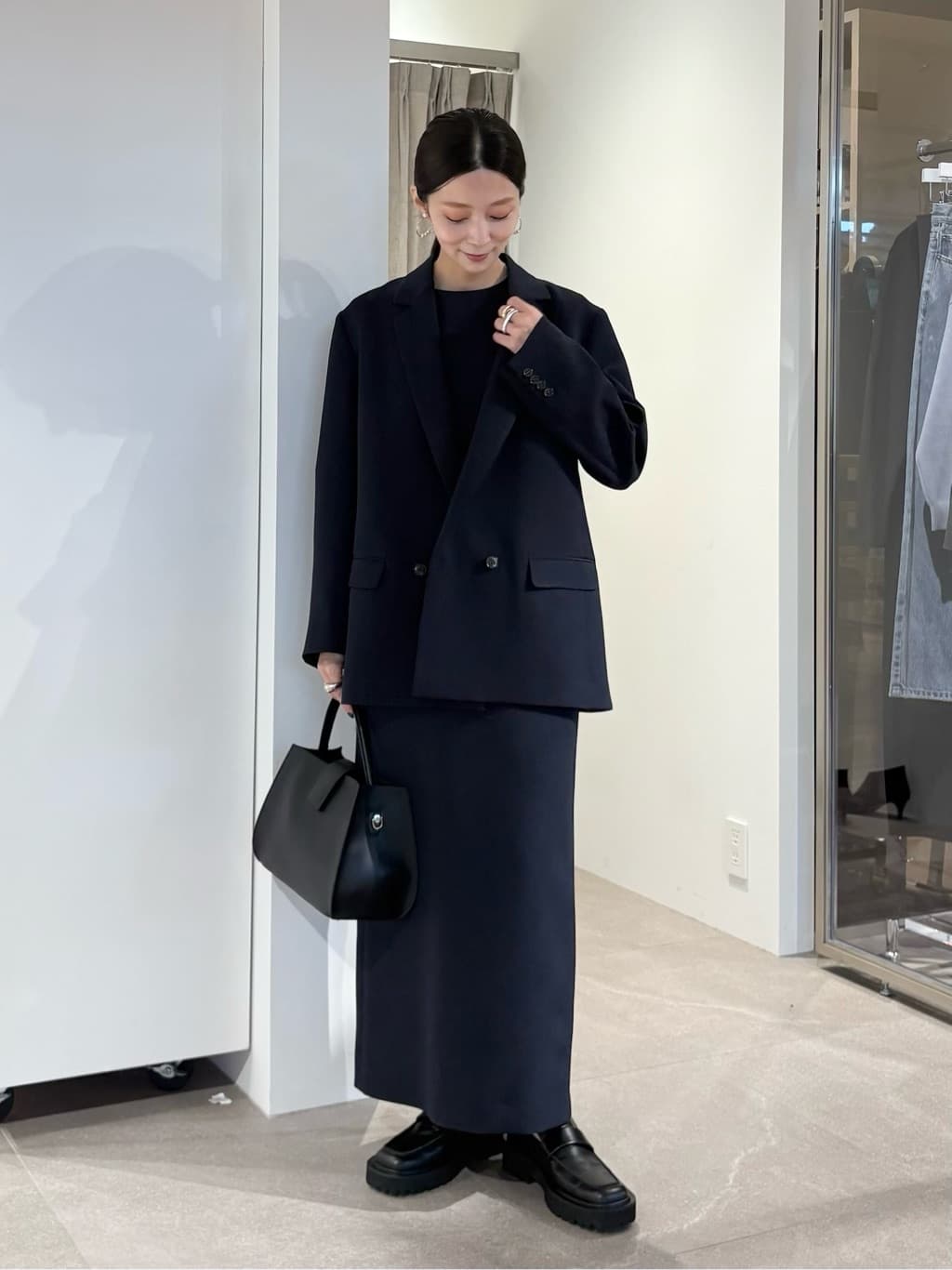 新品 ユナイテッドアローズ  2way 前開き シャツ ロング ワンピース 美品 23AW MARW UNITED ARROWS マルゥ ユナイテッドアローズ 2WAY