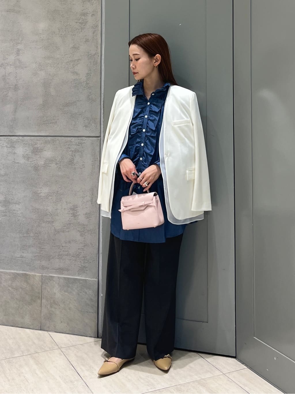 UNITED ARROWS | 【別注】<dahl'ia>シャンブレー フリルブラウス