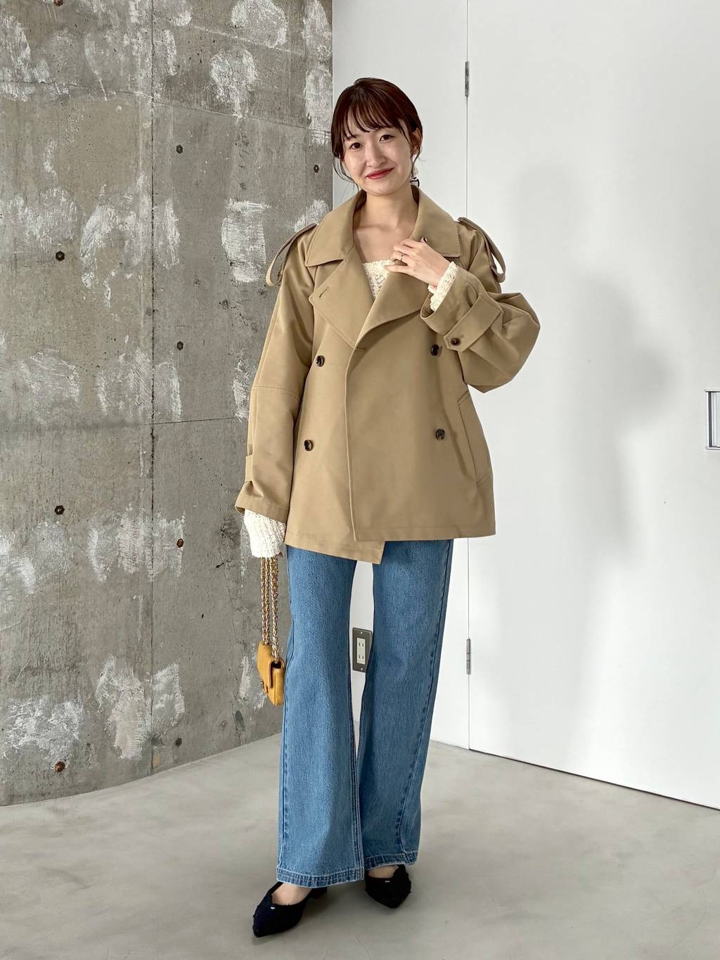 コクーンスリーブショートトレンチコート mysty woman | コクーンスリーブショートトレンチコート | Rakuten