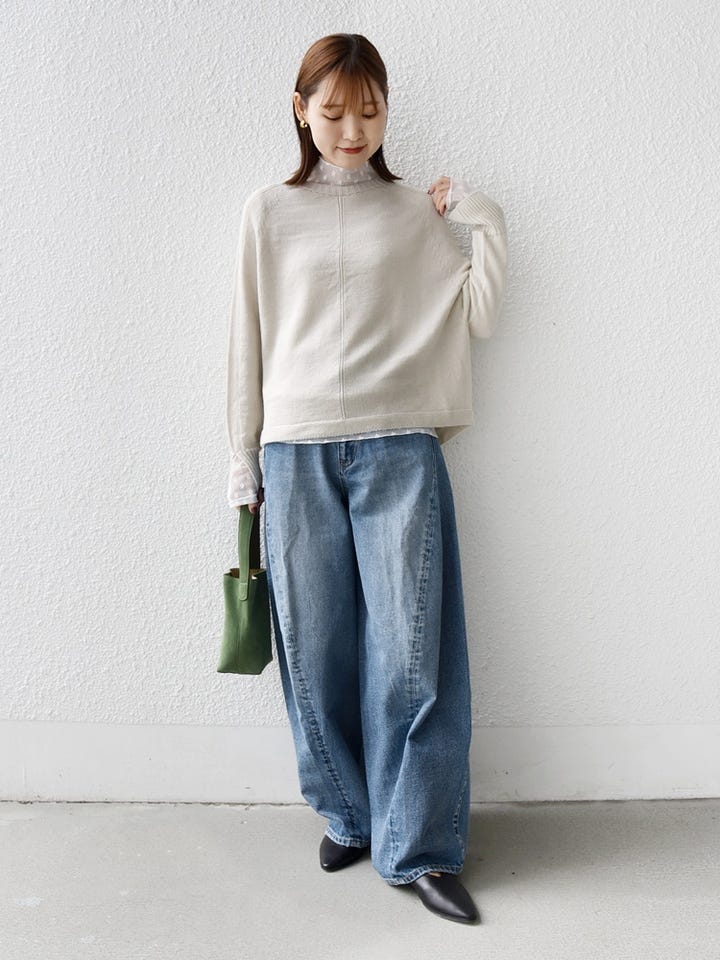 な*ん様 美品 IENA LA BOUCLE フラワーチュールハイネックプルオー 1754872965.jpg?1670362867