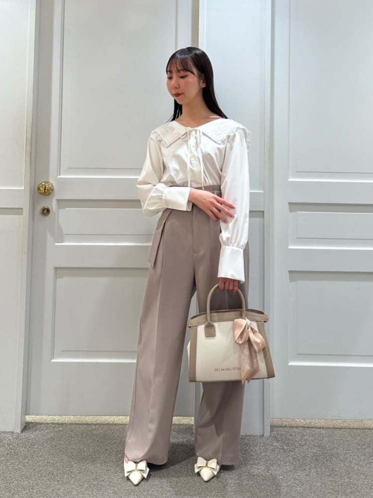 JILL by JILL STUART | <セットアップ対応>太ベルト付きスラックス