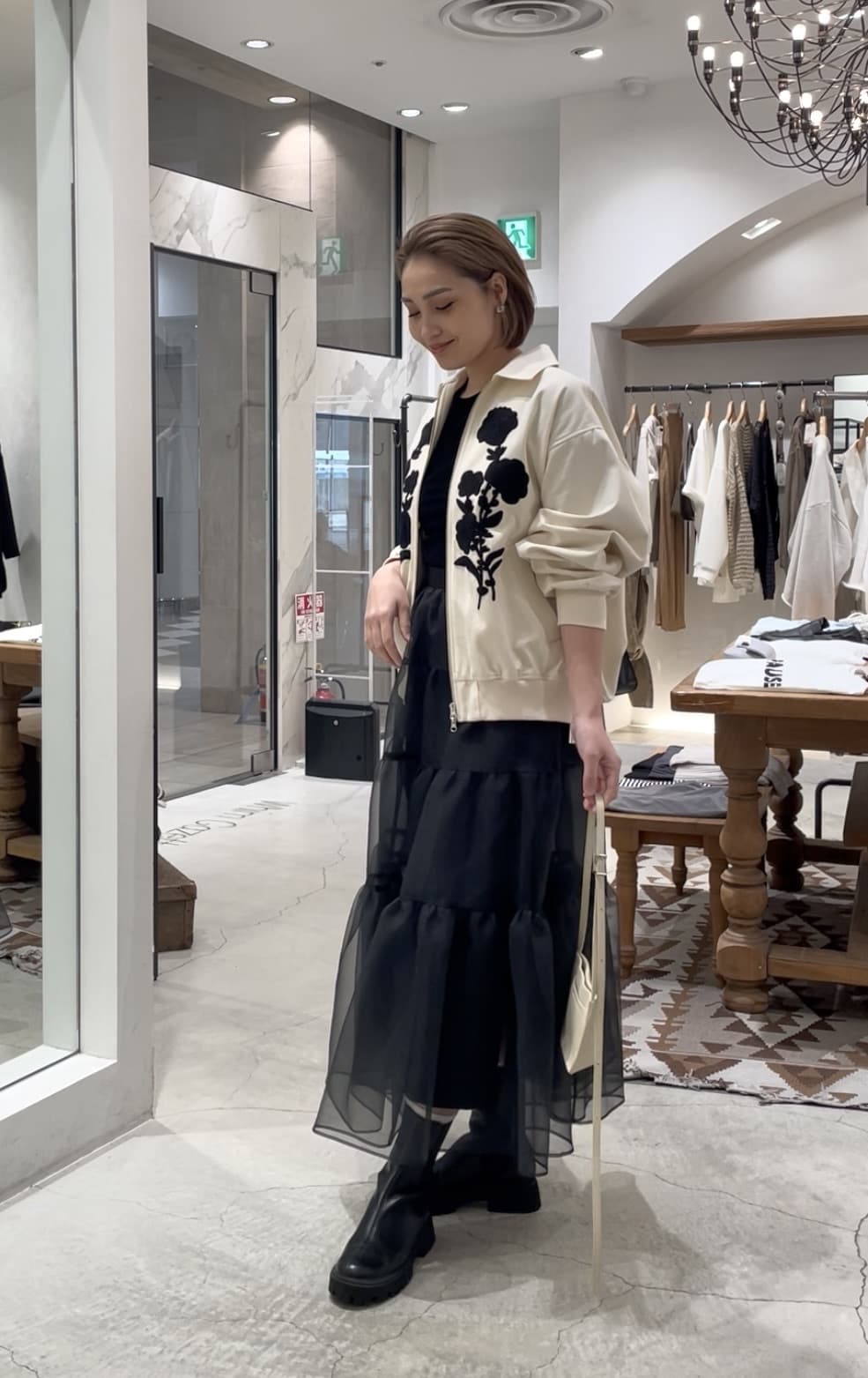 Whim Gazette | フロッキーバックシャンカットソー | Rakuten Fashion