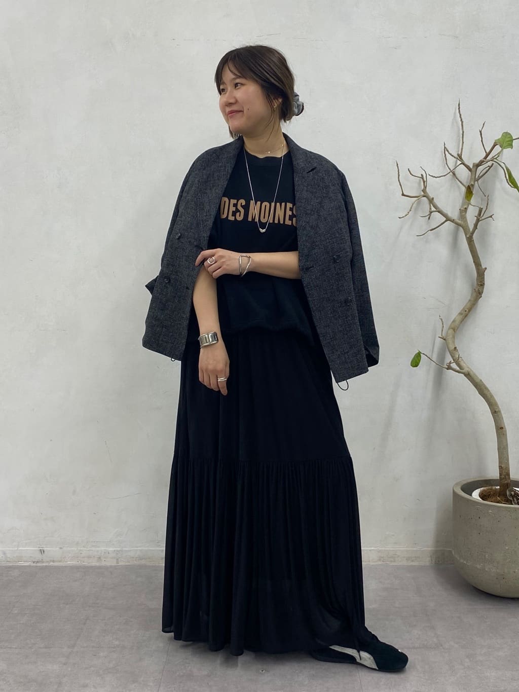 DOUDOU | シアーツイードダブルジャケット | Rakuten Fashion(楽天