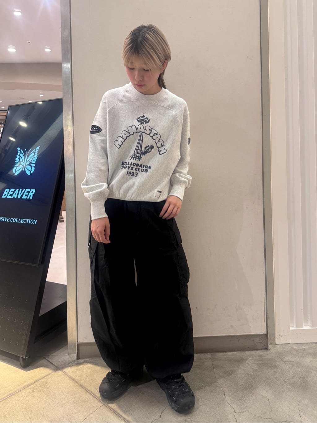 MANASTASHのMANASTASHxBILLIONAIRE BOYS CLUB/ビリオネア・ボーイズ・クラブ/BBC MANA SWEATを使ったコーディネートを紹介します。｜Rakuten Fashion(楽天ファッション／旧楽天ブランドアベニュー)6700794