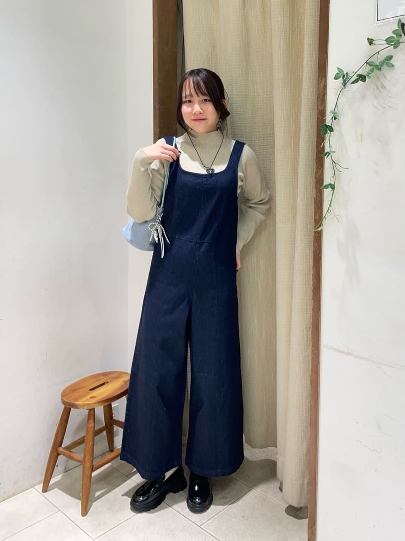 Discoat | デニムジップ使いサロペット | Rakuten Fashion(楽天