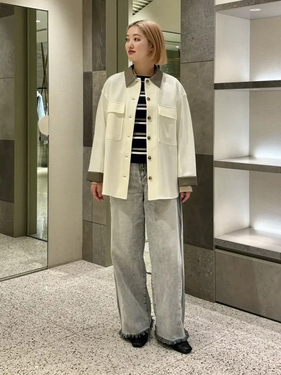 2026 グレースコンチネンタル　レザーカットシャツ GRACE CONTINENTAL | レザーカットシャツ | Rakuten Fashion(楽天