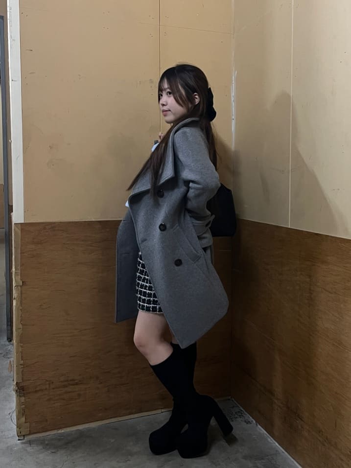 rienda | 25オーバーネックシンデレララインミニコート | Rakuten