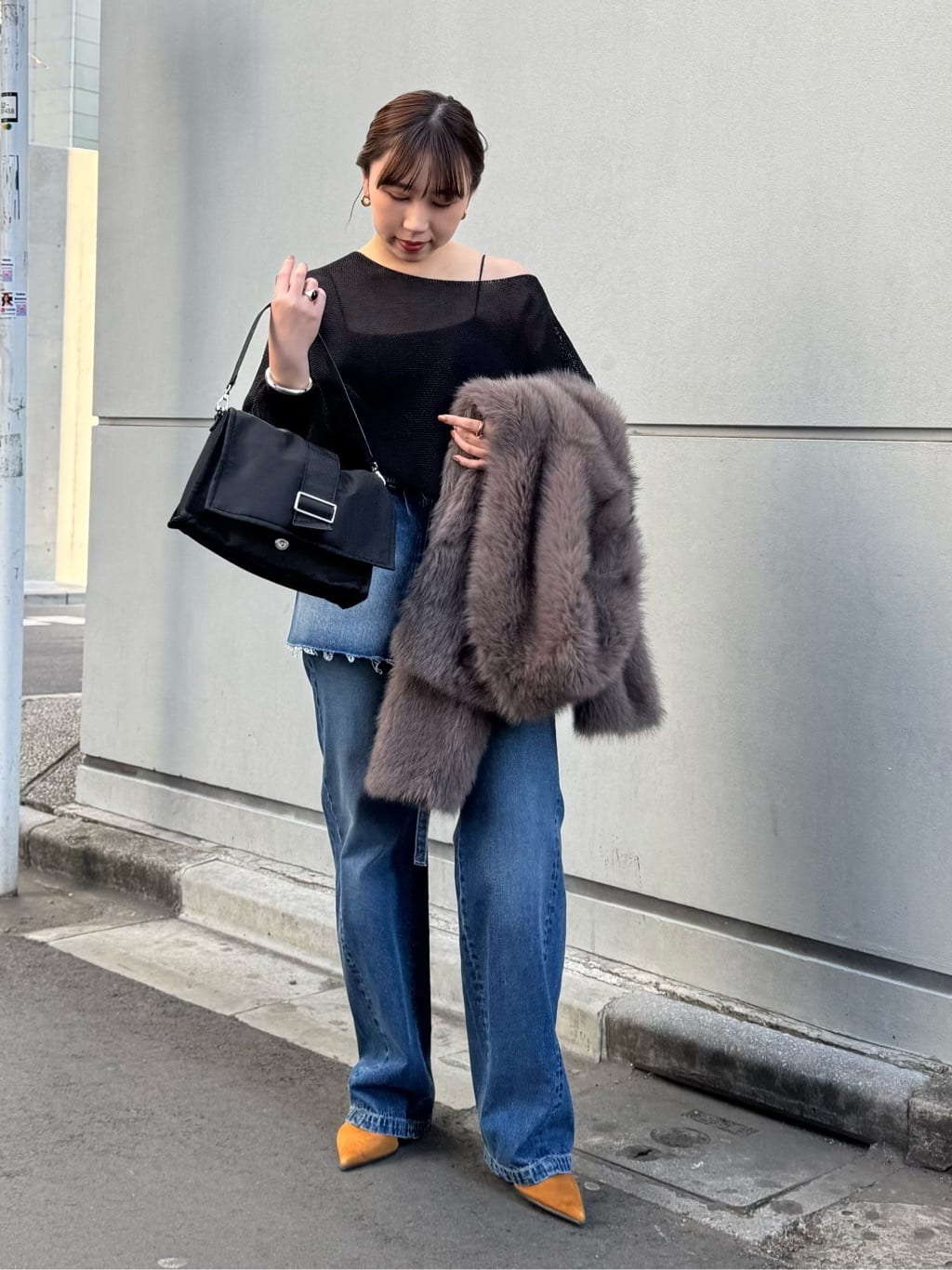 GALLARDAGALANTEのペーパーヤーンメッシュニットを使ったコーディネートを紹介します。｜Rakuten Fashion(楽天ファッション／旧楽天ブランドアベニュー)6715775