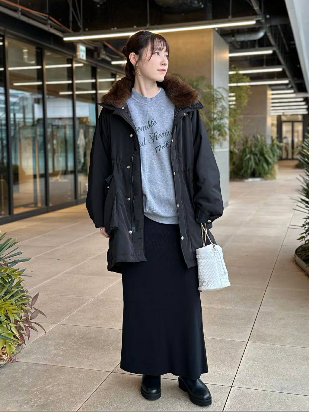 Curensology | コットンリブタイトスカート | Rakuten Fashion(楽天