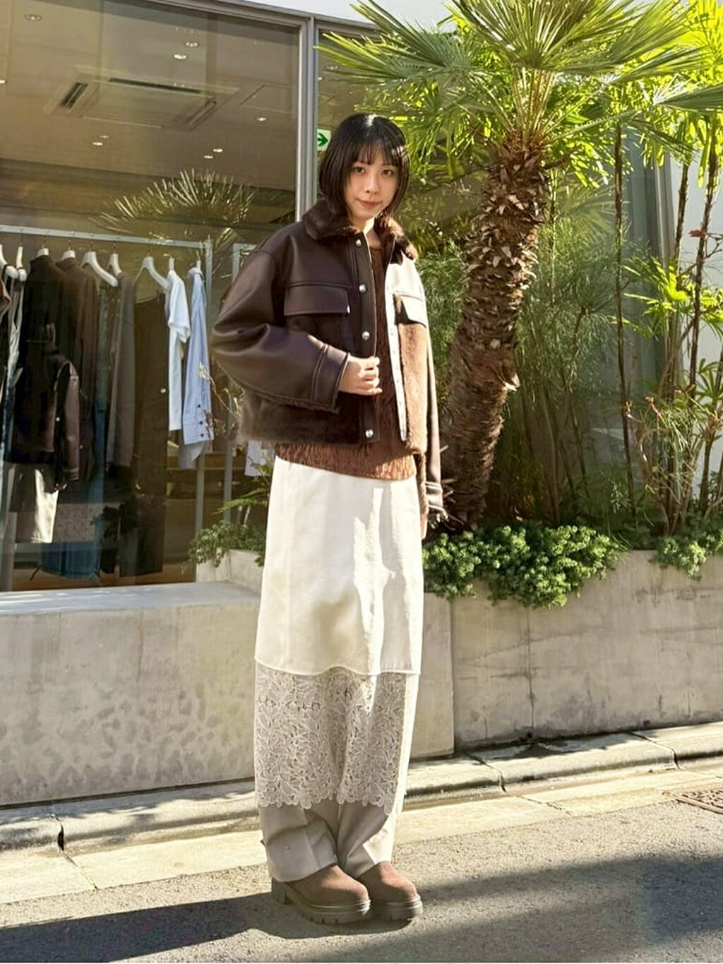 LOVELESSのファーコンビワークブルゾンを使ったコーディネートを紹介します。｜Rakuten Fashion(楽天ファッション／旧楽天ブランドアベニュー)6719199
