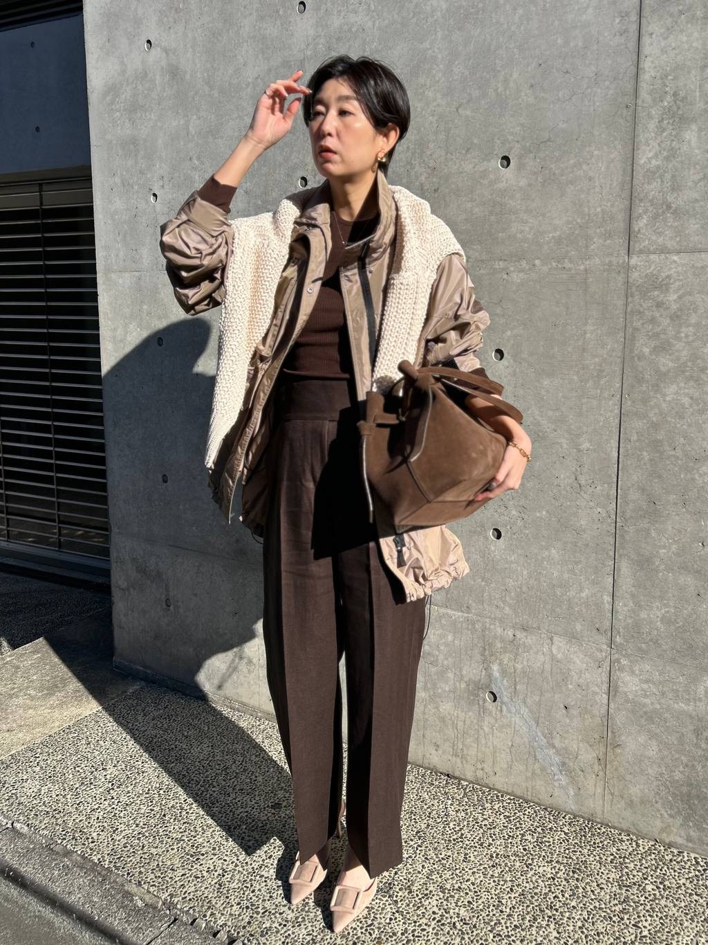 Chaos | 18Gシルクリブニットクルーネック | Rakuten Fashion(楽天