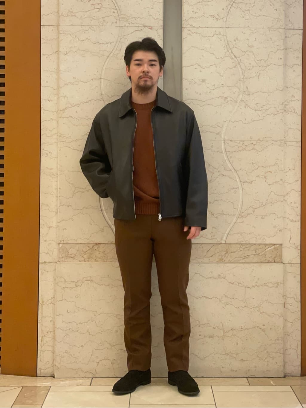 UNITED ARROWS - アローズ ラムレザーライダース☆ブラウン UNITED ARROWS - UNITED ARROWS ラムレザージャケット ブラウンMサイズ