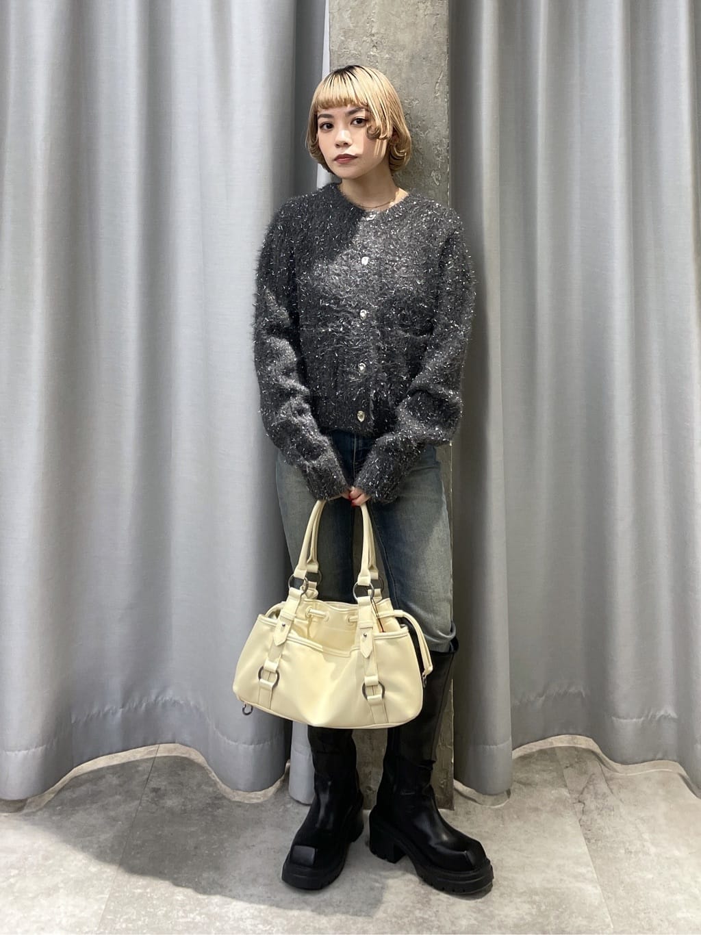 SLYのSHINY CABLE カーディガンを使ったコーディネート | Rakuten