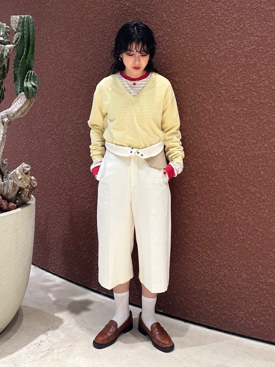 BEAUTY&YOUTH UNITED ARROWS | <6(ROKU)> コットン ピコット Vネック
