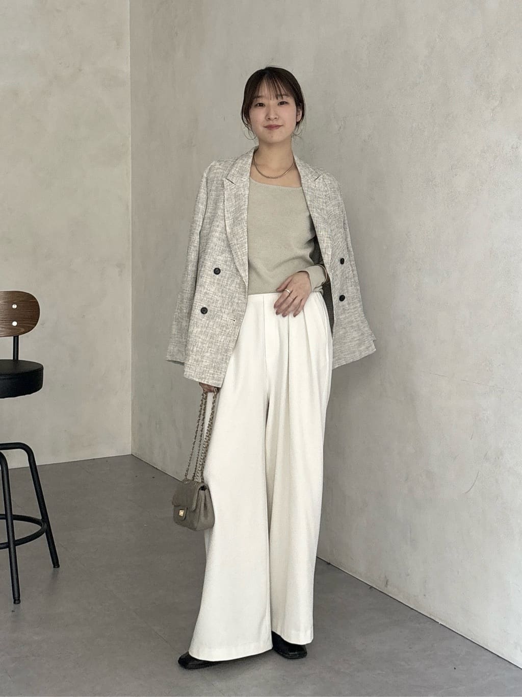 DOUDOU | シアーツイードダブルジャケット | Rakuten Fashion(楽天