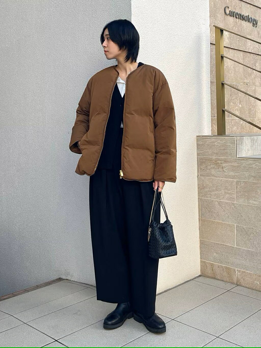 Curensology | ダブルクロスツータックパンツ | Rakuten Fashion(楽天
