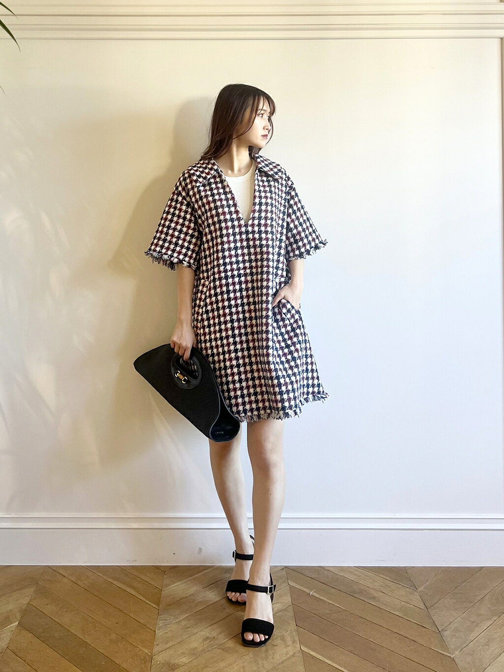 allureville | 【LOULOU WILLOUGHBY】トリコロールツイードワンピース