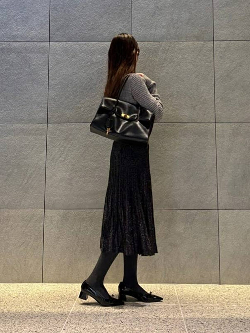 CHARLES & KEITH | Dorian ドリアン パテントボウブロックヒール
