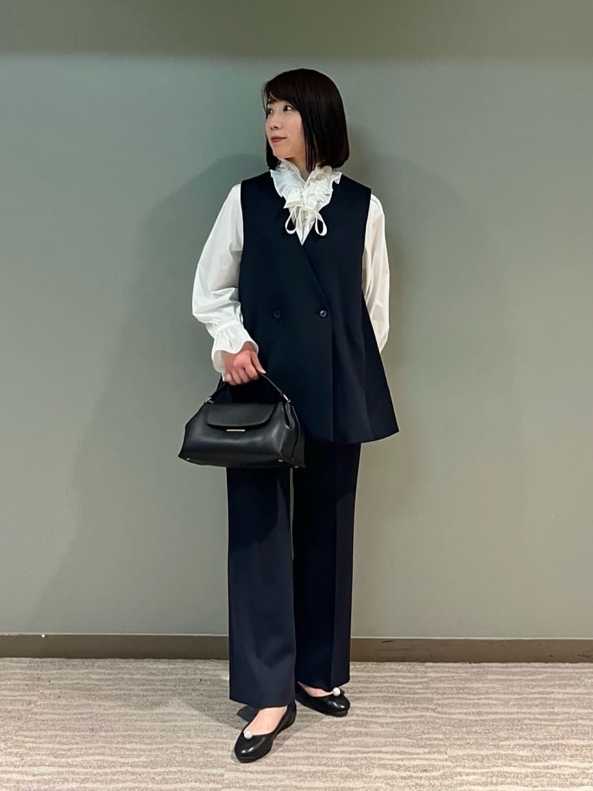UNITED ARROWS | レースフリルカラー 2WAY ブラウス -はっ水