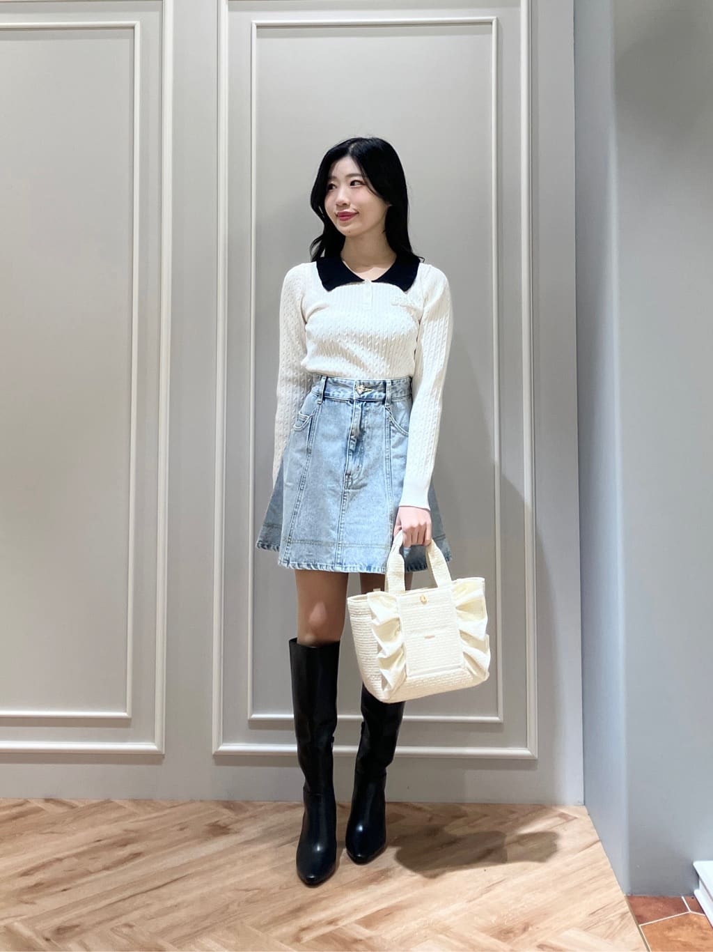 JILL by JILL STUART | ハートボタンフレアミニスカート | Rakuten