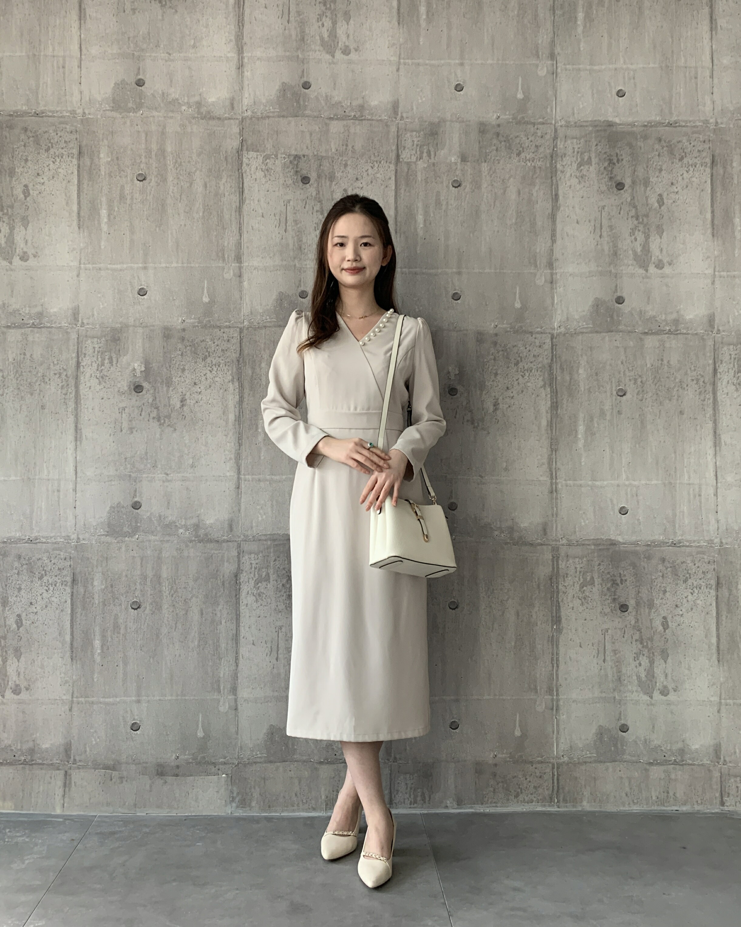 SAISON DE PAPILLON | カシュクール風Iラインワンピース | Rakuten