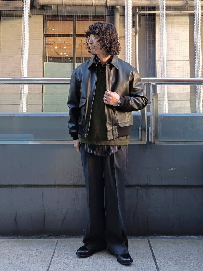 BEAUTY&YOUTH UNITED ARROWS | シープ レザー A-2 ジャケット