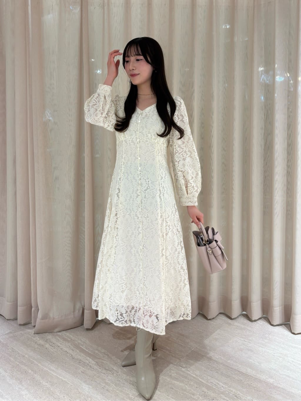 PROPORTION BODY DRESSINGのレディーレースワンピースを使ったコーディネートを紹介します。｜Rakuten Fashion(楽天ファッション／旧楽天ブランドアベニュー)6743049