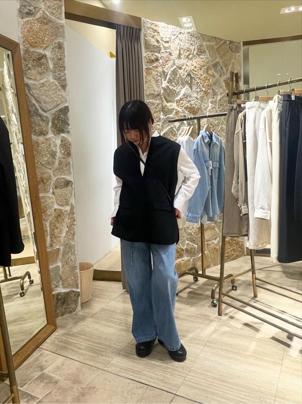 GALLARDAGALANTEの【セットアップ対応】スキッパージレを使ったコーディネートを紹介します。｜Rakuten Fashion(楽天ファッション／旧楽天ブランドアベニュー)6743105