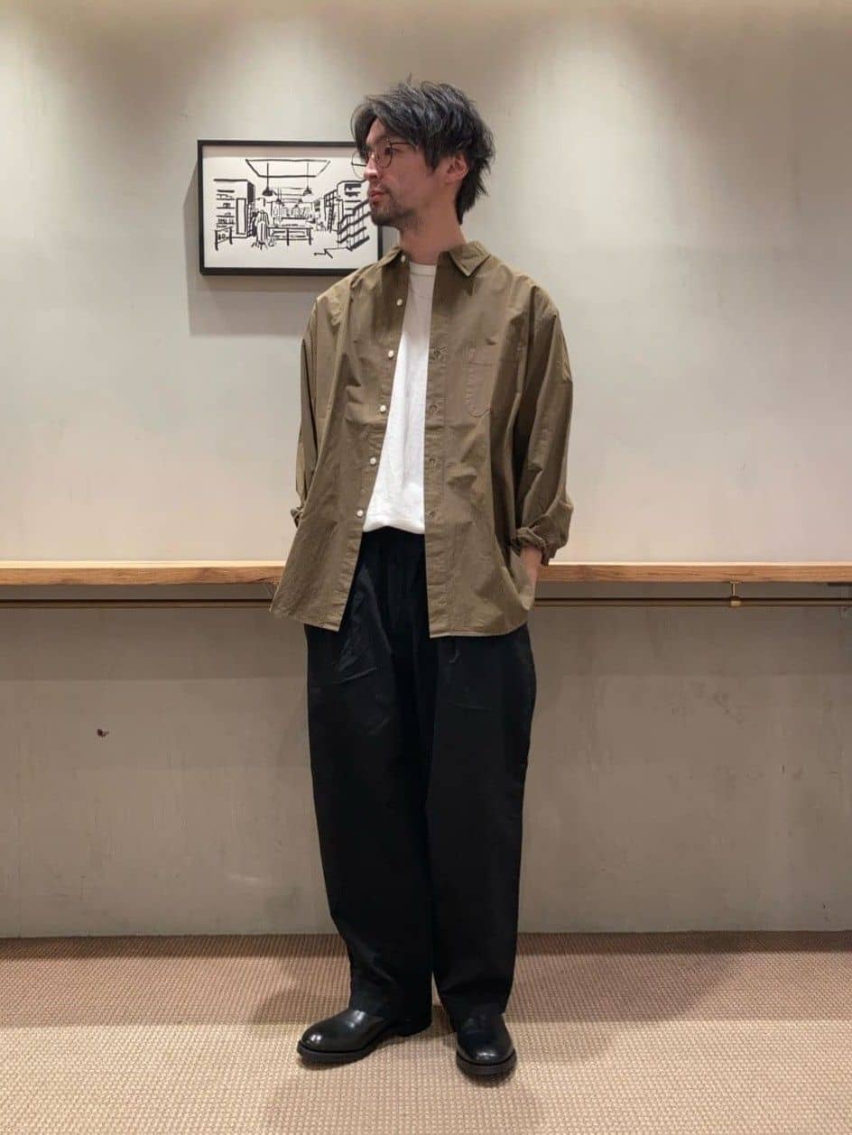 【STEVEN ALAN】ガーメントダイ ポプリン レギュラーカラー シャツ STEVEN ALAN（スティーブンアラン） シャツ ガーメントダイ ポプリン