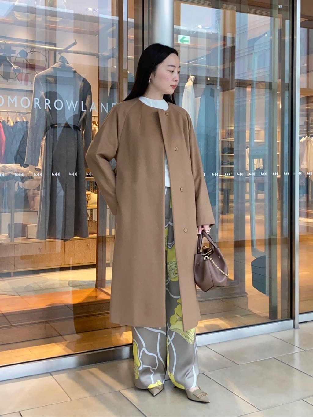 TOMORROWLAND | ピュアカシミヤ ノーカラーコート | Rakuten Fashion