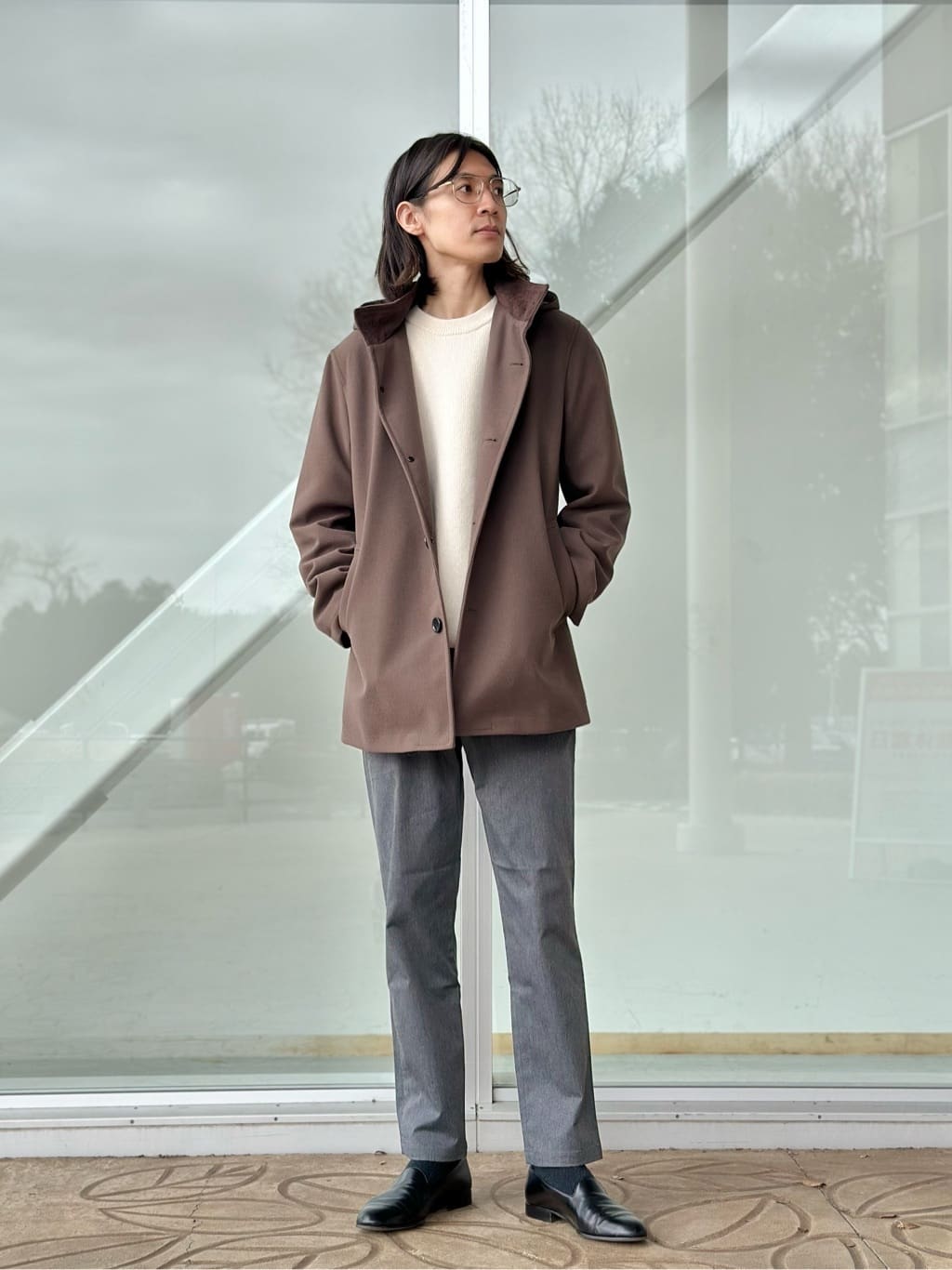 UNITED ARROWS LTD. OUTLET | ニットメルトン フードコート-防風-<A