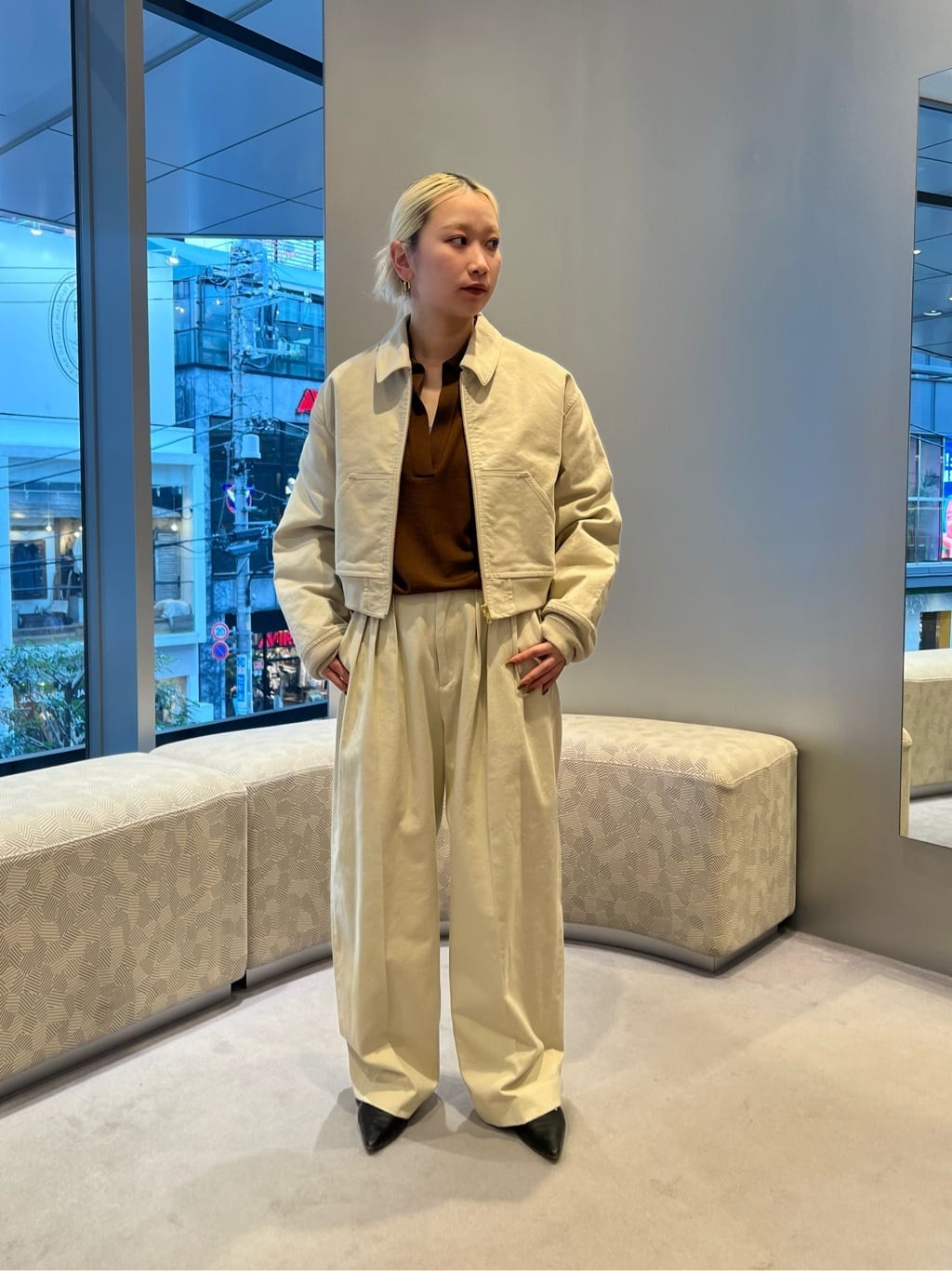 BEAUTY&YOUTH UNITED ARROWS | <6(ROKU)>コットンレーヨン タック