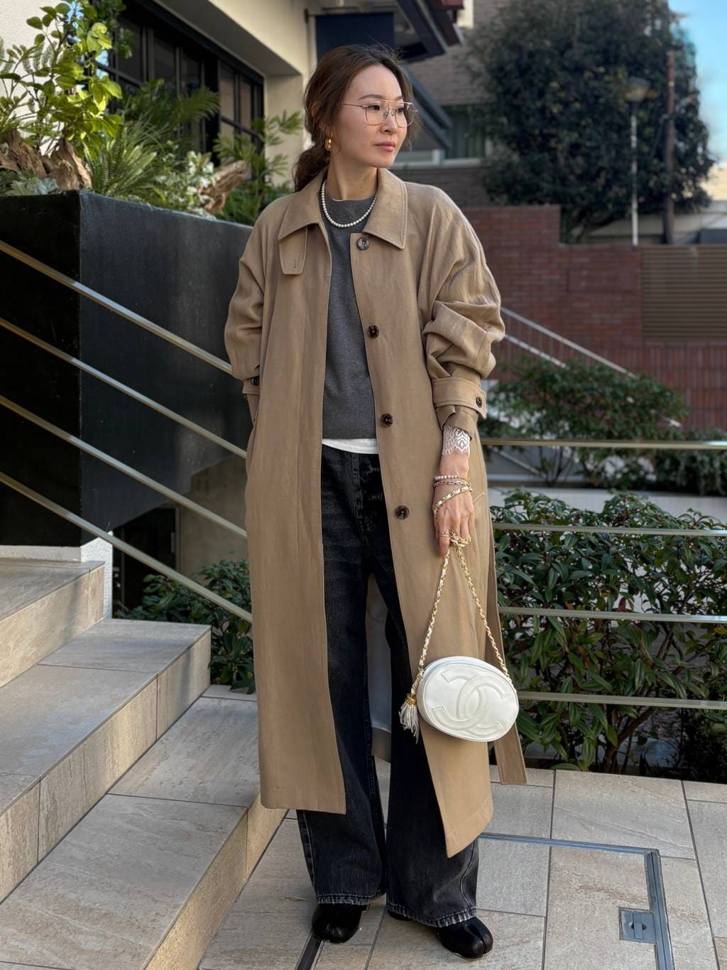 Curensology | リネンウールステンカラーコート | Rakuten Fashion