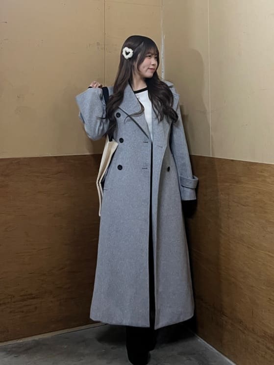 rienda | ダブルカラーシェイプドチェスターコート | Rakuten Fashion