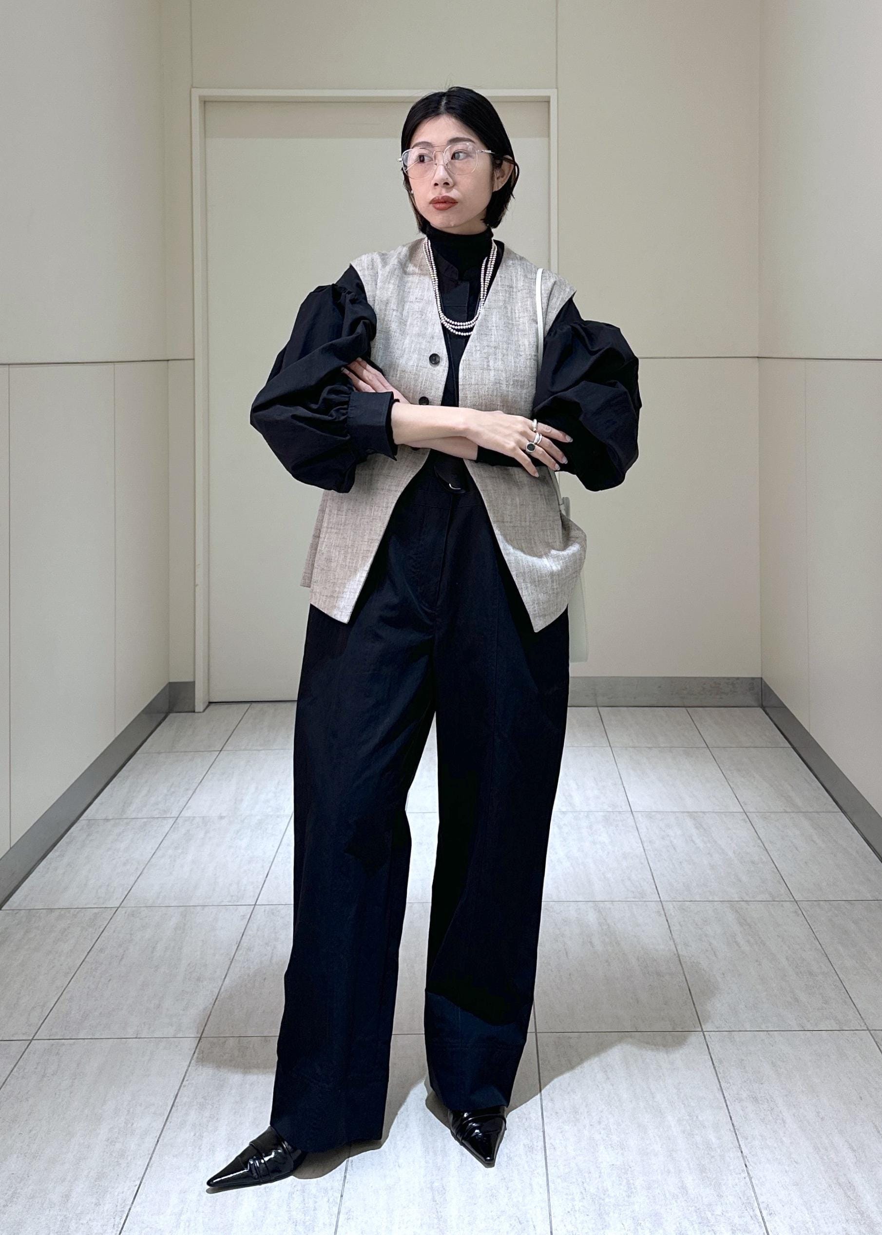 ADAM ET ROPE' | 【EMOELLE】シルクネップジレトップス | Rakuten