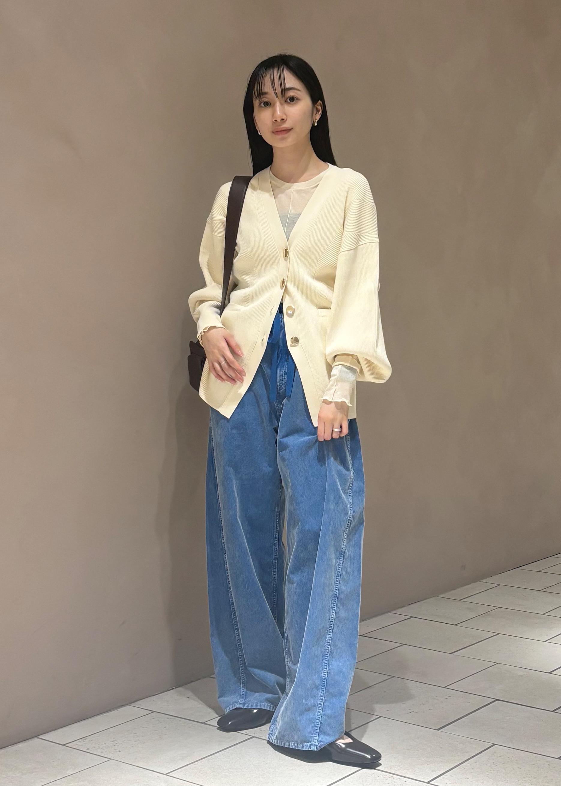 ADAM ET ROPE' | 【サステナブル】フォルムリブカーディガン | Rakuten