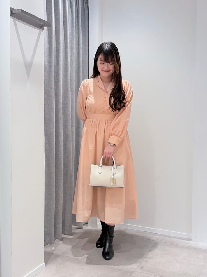 NATURAL BEAUTY BASIC | フロントボタン開襟ワンピース | Rakuten