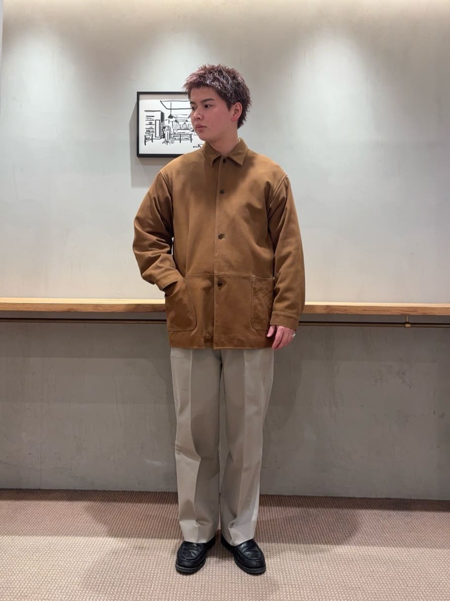 steven alan カバーオール Hbeauty&youth AURALEE STEVEN ALAN（スティーブンアラン） カバーオール ゴート スエード