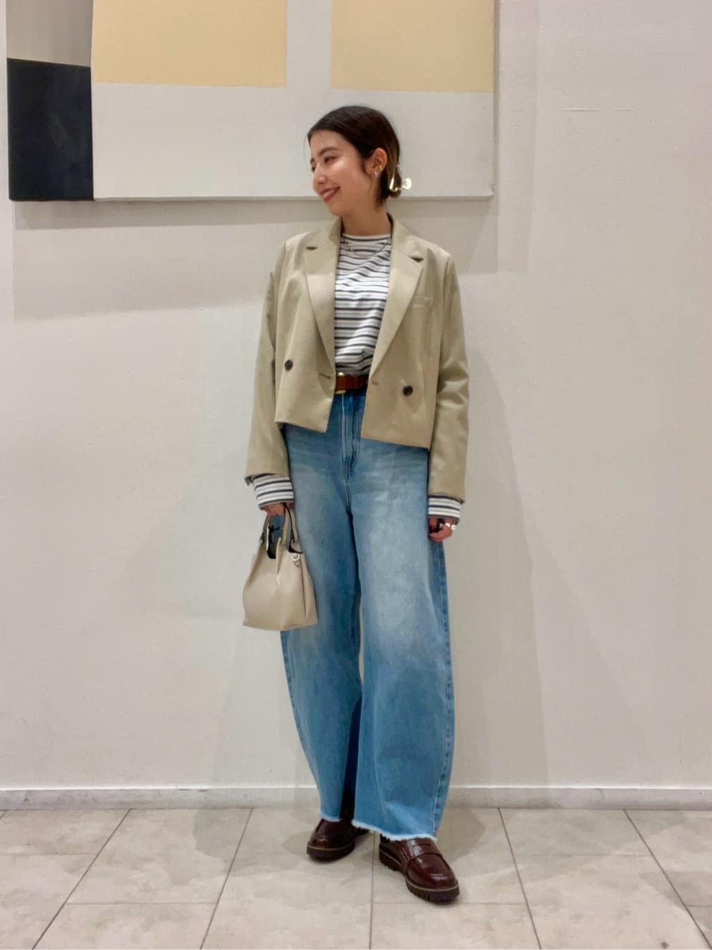 UNITED ARROWS LTD. OUTLETのツイル クロップド ジャケット -マシン