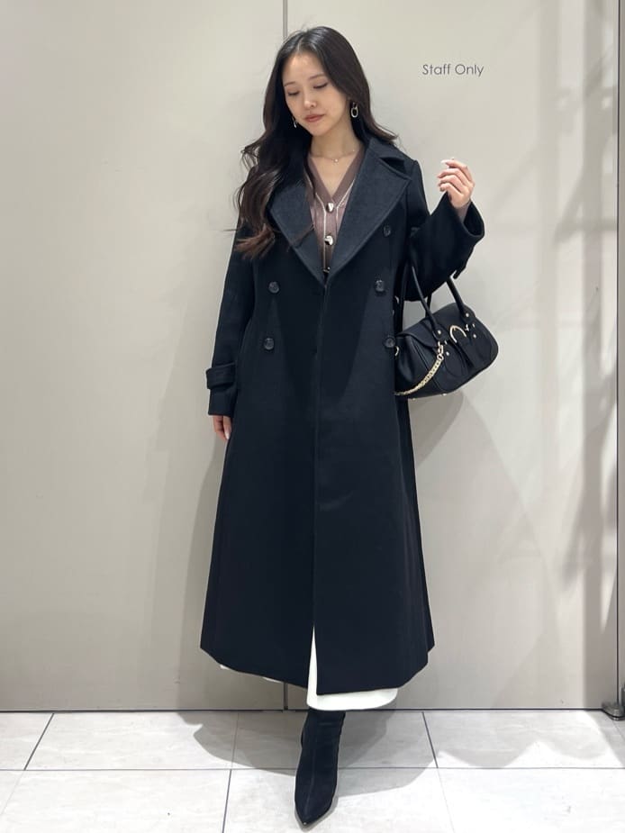 rienda | ダブルカラーシェイプドチェスターコート | Rakuten Fashion