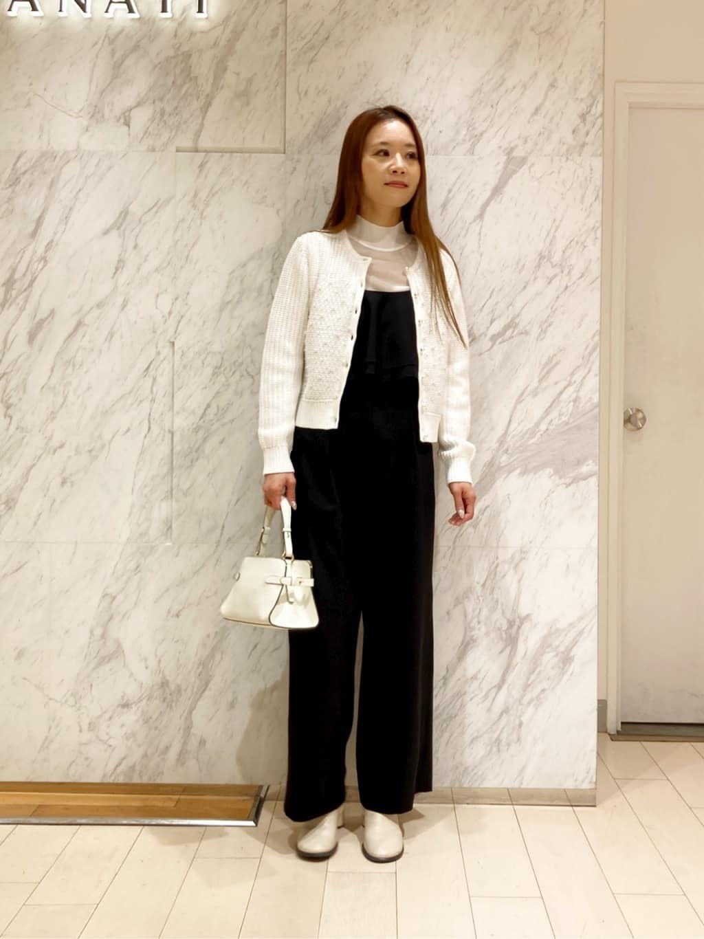 ANAYI | ダブルクロスフリルサロペットパンツ | Rakuten Fashion(楽天