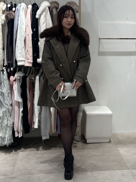 rienda | Aラインステンカラーコート | Rakuten Fashion(楽天