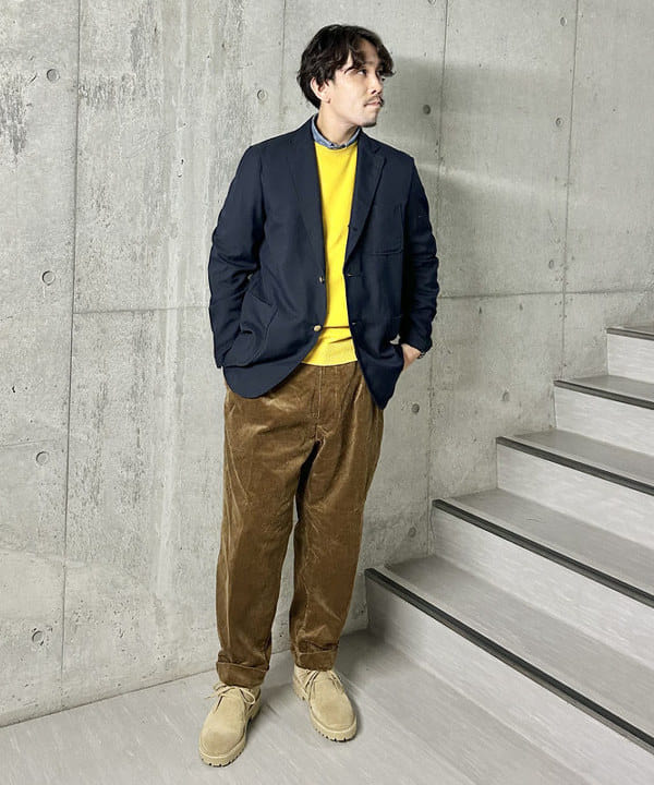 BEAMS MEN | BEAMS PLUS / 2プリーツ コーデュロイ トラウザーズ