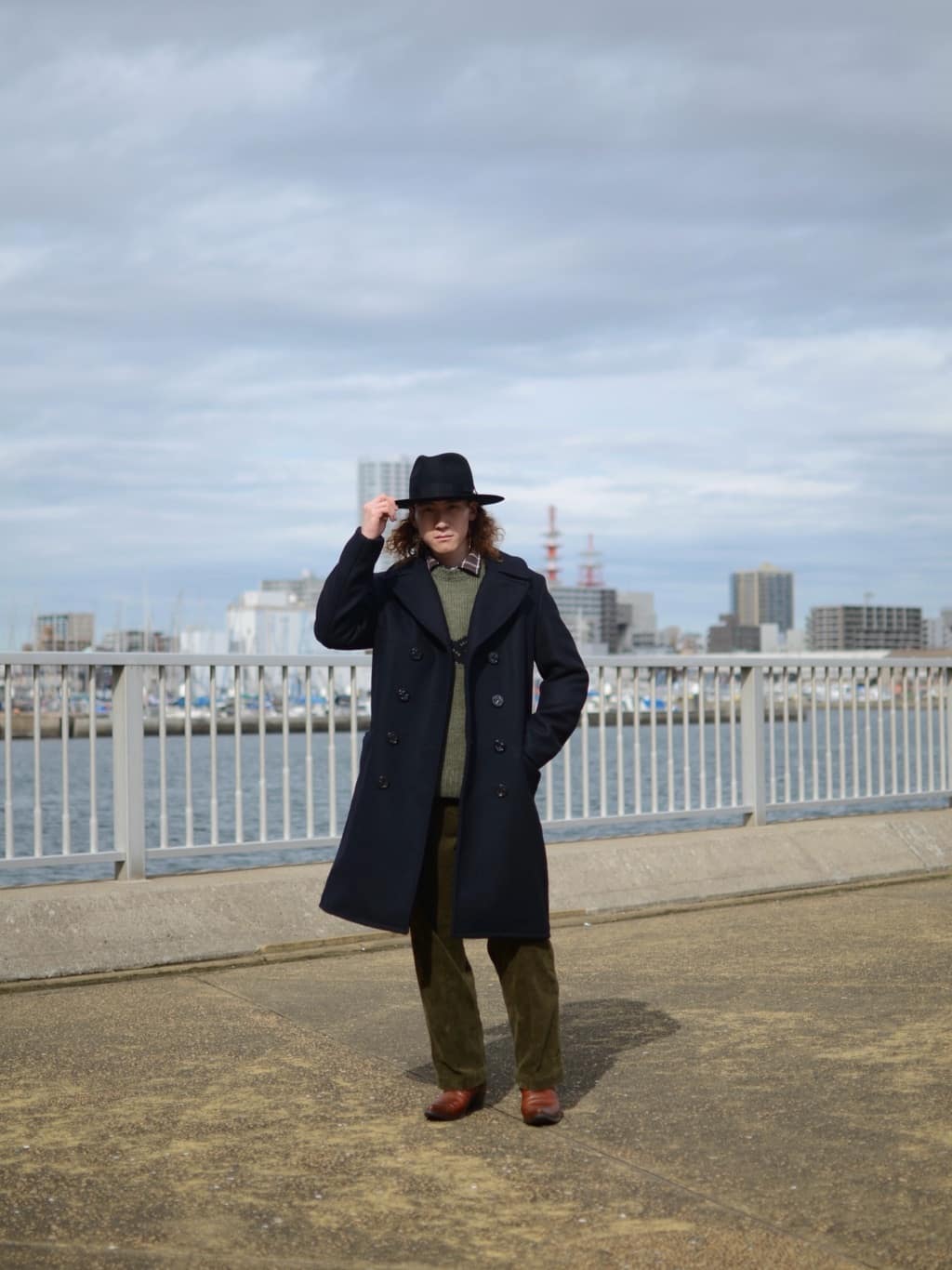 Schott | 714US LONG MELTON PEACOAT/ロング メルトン ピーコート