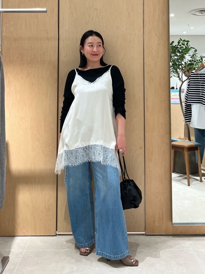 GALLARDAGALANTEの【+1で新鮮コーデ】レースキャミチュニックを使った