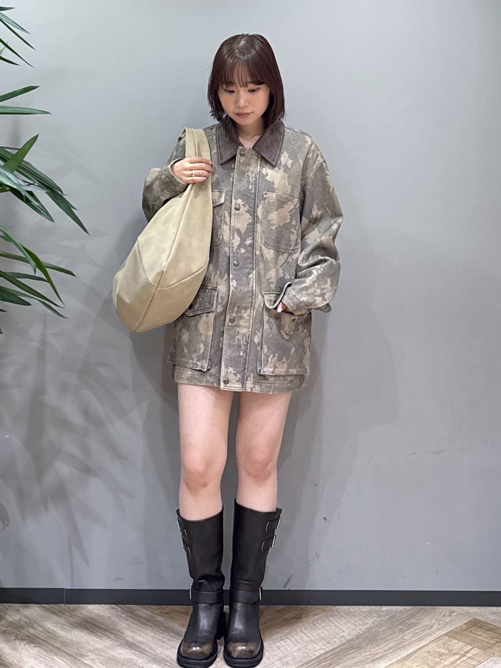 moussyのBELTED BIKER ブーツを使ったコーディネート | Rakuten