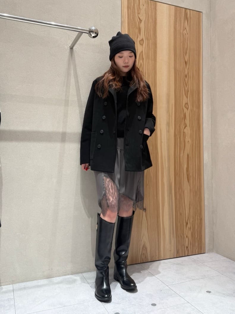 ＜ATTISESSION＞レース ドッキング ロングスカート ATTISESSION＞レース ドッキング ロングスカート