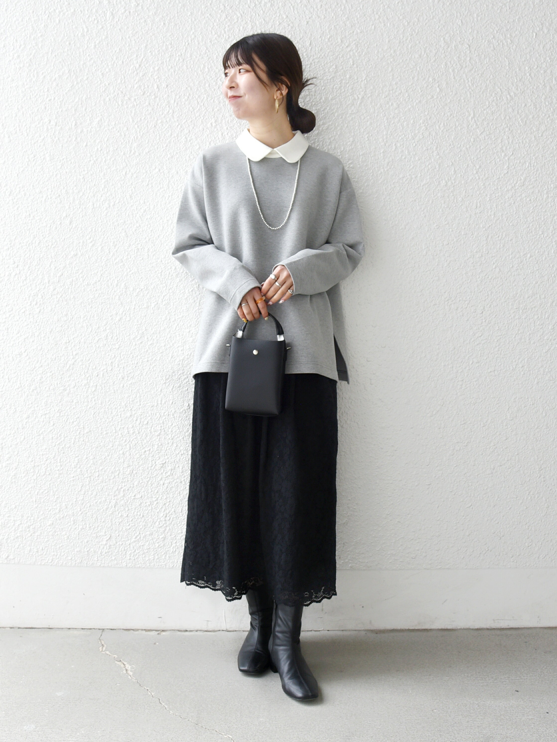 SHIPS any:フラワー メッシュ レース タック セミフレア スカート SHIPS any:〈手洗い可能〉フラワー メッシュ レース タック セミフレア