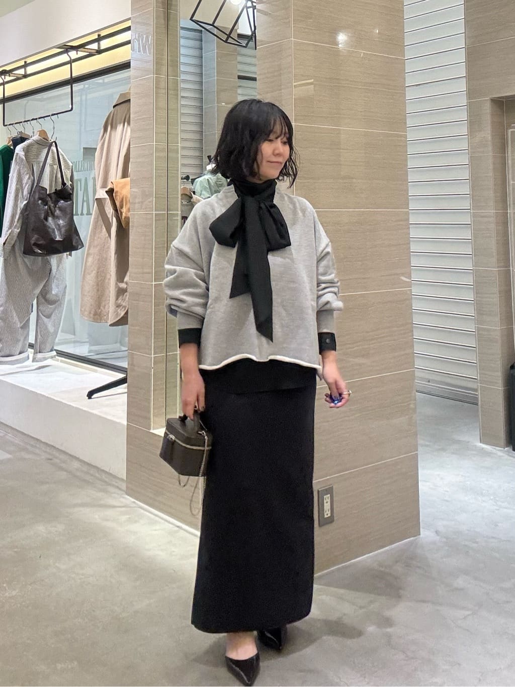 Whim Gazette | ジャージーIラインロングスカート | Rakuten Fashion
