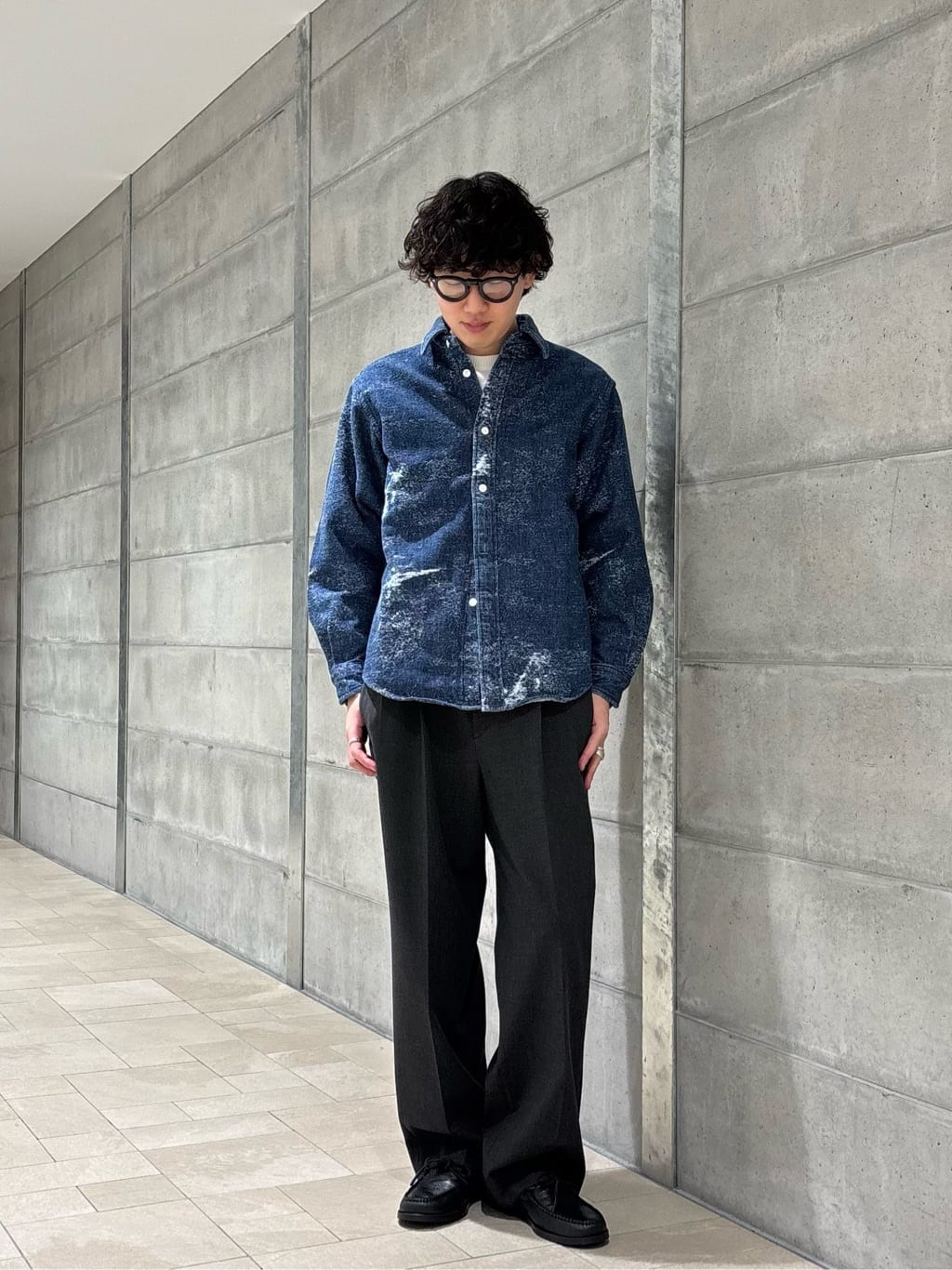 BEAUTY&YOUTH UNITED ARROWS | ジャガード デニム レギュラー シャツ